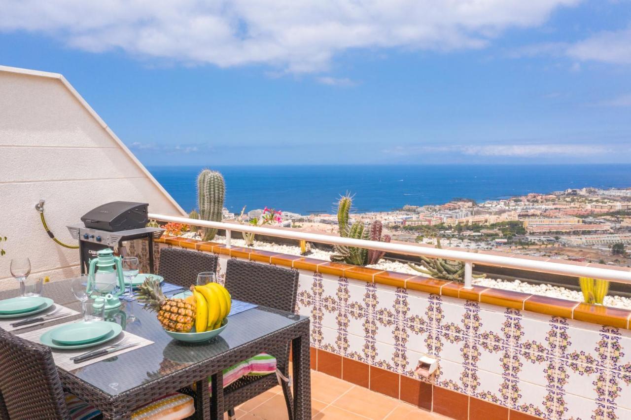 Luxury Penthouse 105M2,Bali Bed,Heated Pool,Sunset Apartment Costa Adeje  Ngoại thất bức ảnh