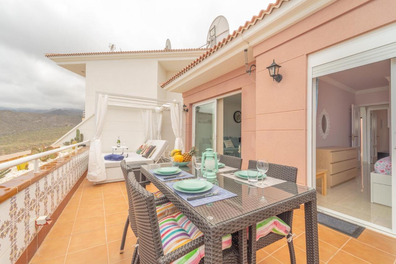 Luxury Penthouse 105M2,Bali Bed,Heated Pool,Sunset Apartment Costa Adeje  Ngoại thất bức ảnh
