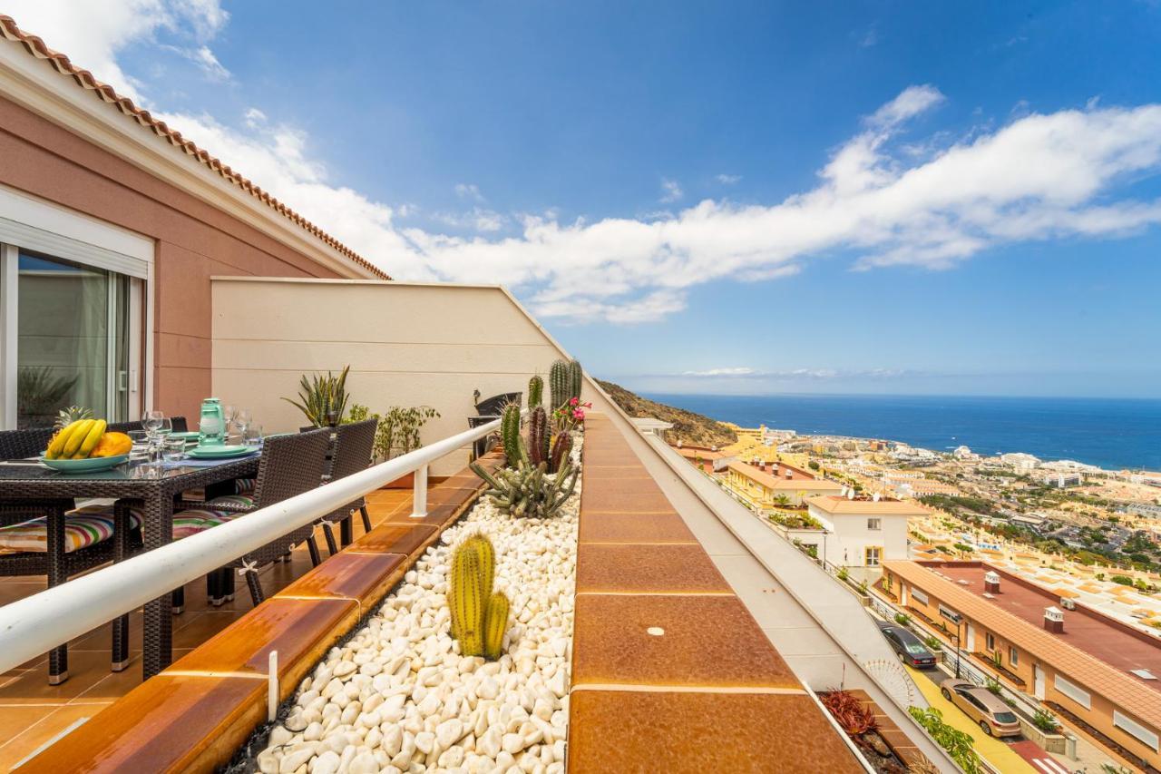 Luxury Penthouse 105M2,Bali Bed,Heated Pool,Sunset Apartment Costa Adeje  Ngoại thất bức ảnh